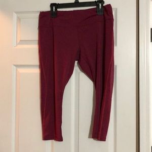Maroon Brooks workout pants